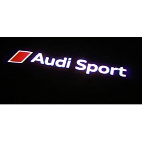 Instapverlichting onder in de portier met Audi Sport logo